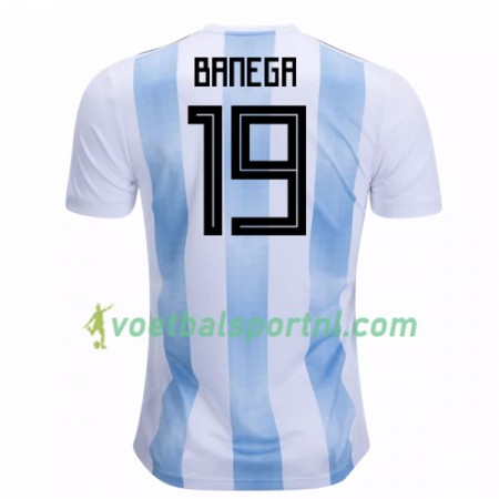 Argentinië Banega 19 Thuis Shirt WK voetbal 2018
